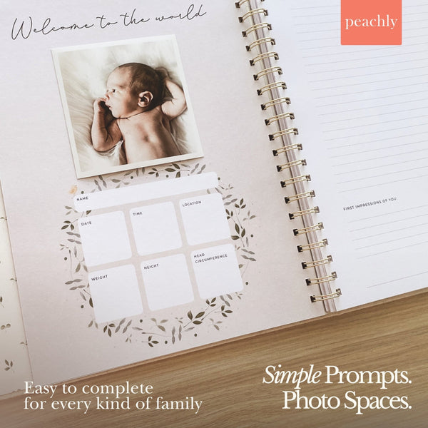 Clementine - Baby Memory Book - Peachly USA