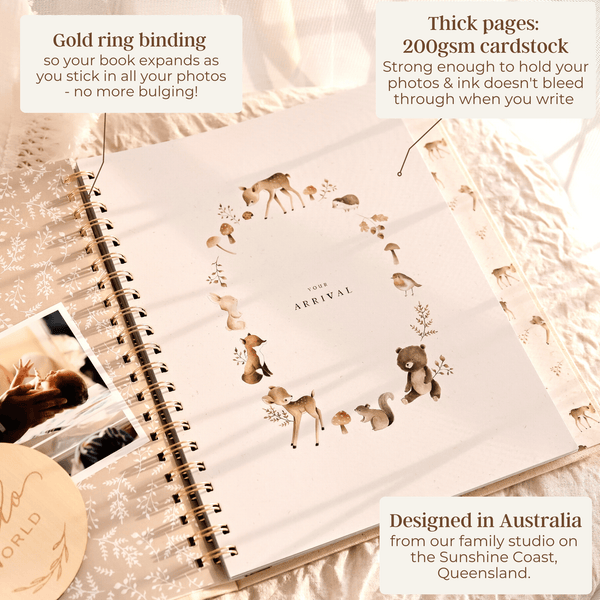 Forest - Baby Memory Book - Peachly USA