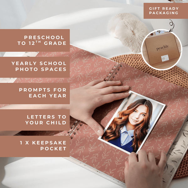 My School Years Memory Book - Peachly USA