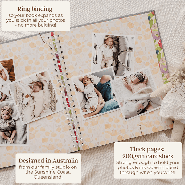 Botanica - Baby Memory Book - Peachly USA