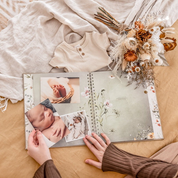 Fleur - Baby Memory Book - Peachly USA