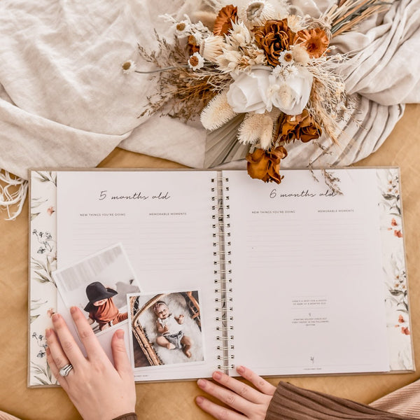 Fleur - Baby Memory Book - Peachly USA