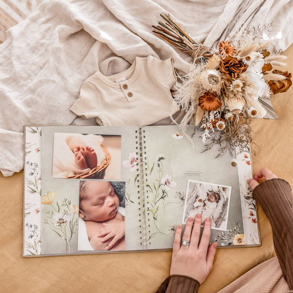 Fleur - Baby Memory Book - Peachly USA