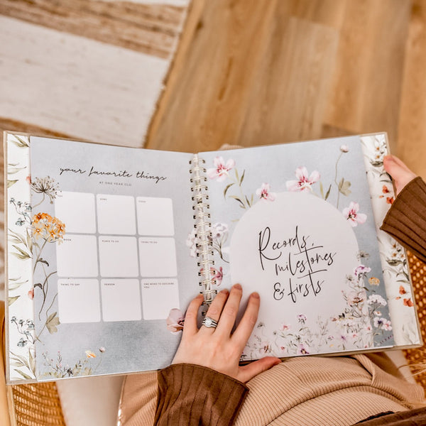 Fleur - Baby Memory Book - Peachly USA