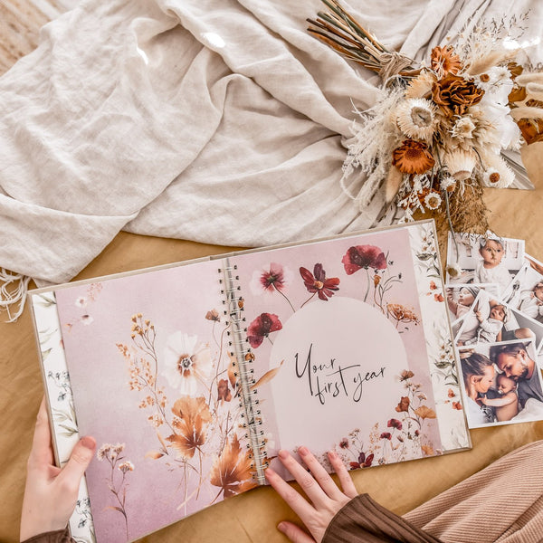 Fleur - Baby Memory Book - Peachly USA
