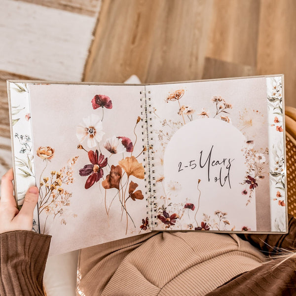 Fleur - Baby Memory Book - Peachly USA