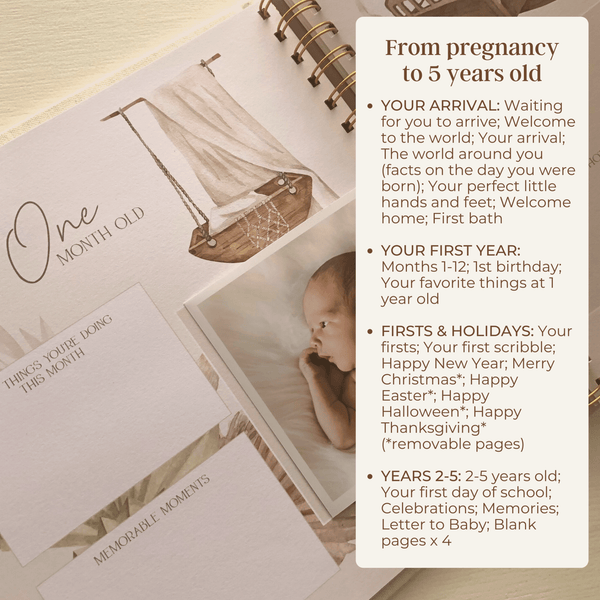 Haven - Baby Memory Book - Peachly USA
