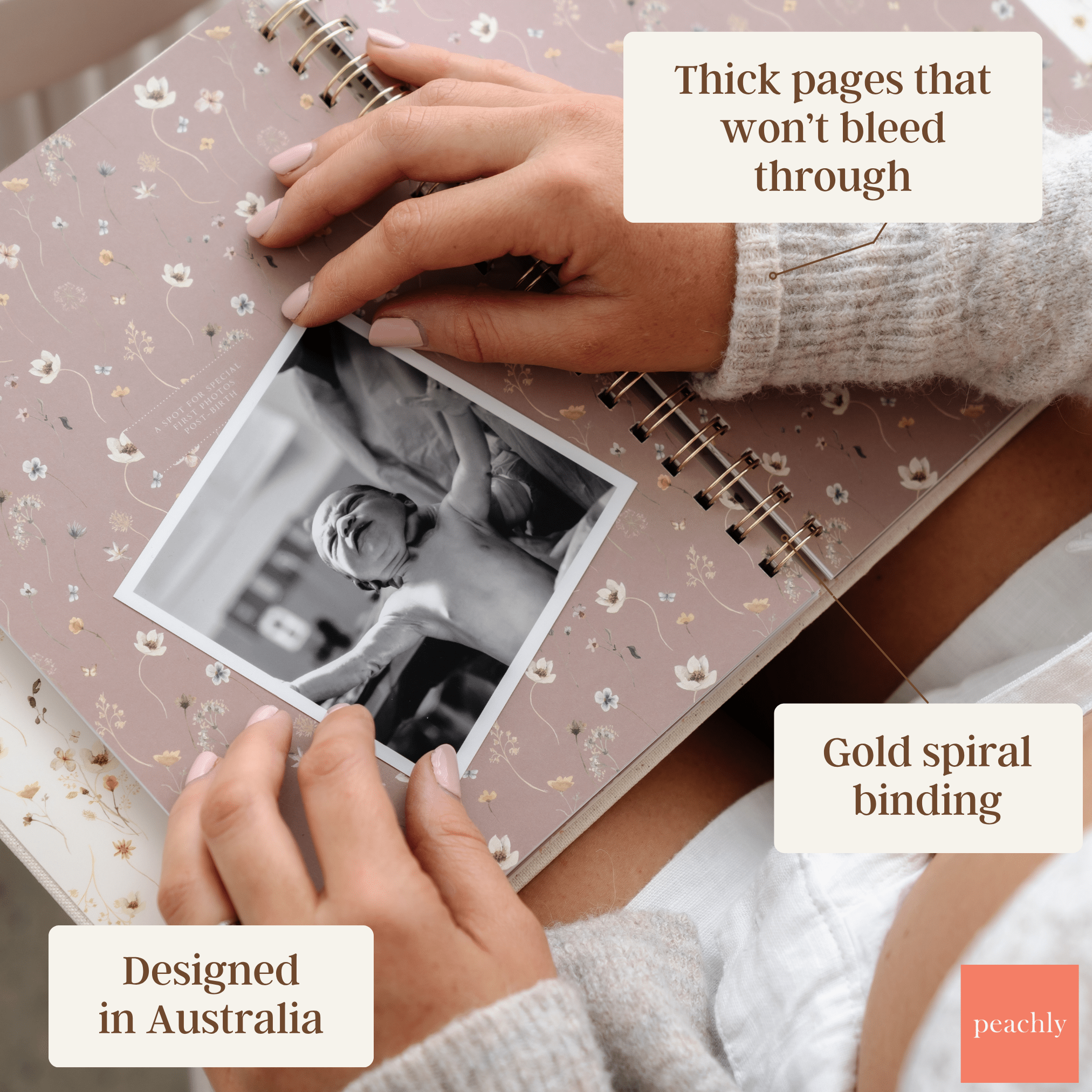 Audrey - Pregnancy Journal (Terracotta) - Peachly USA