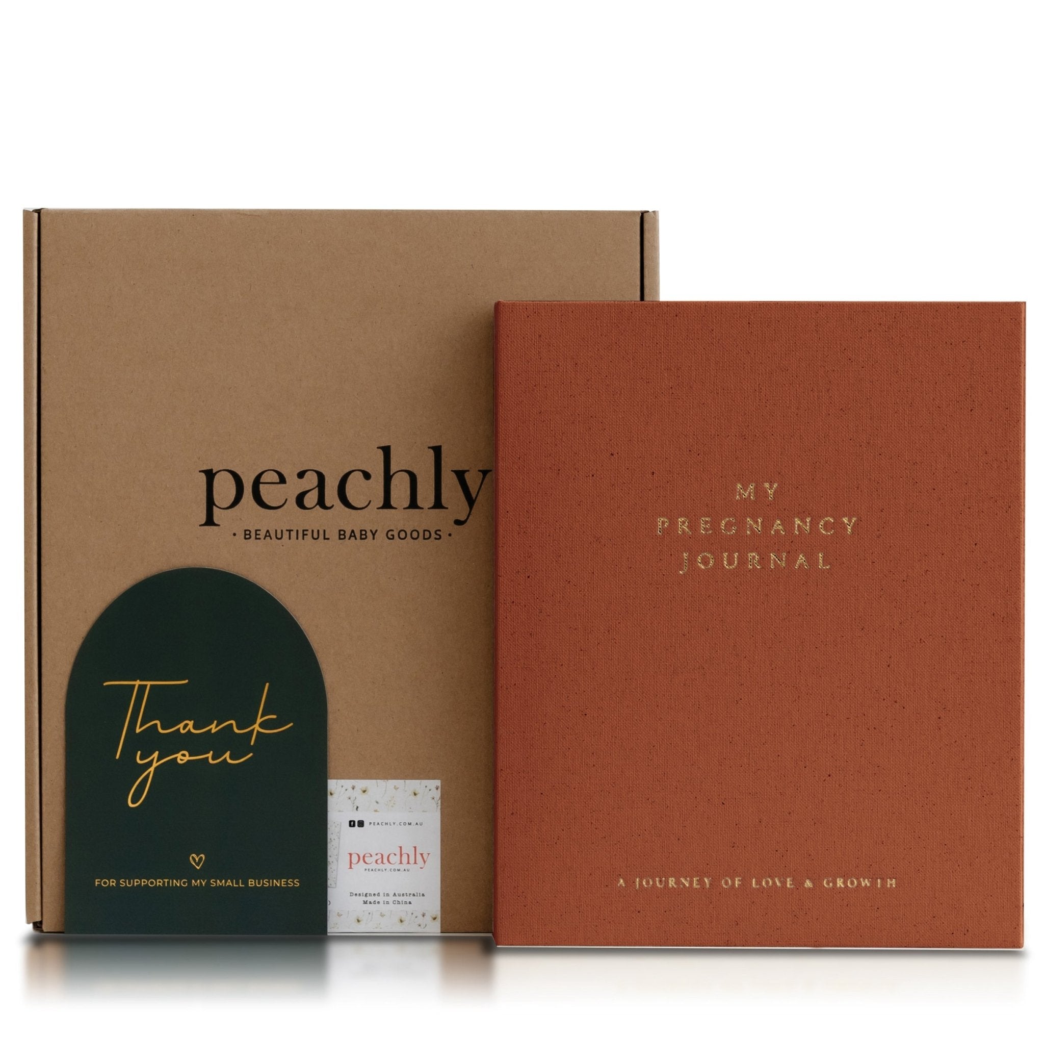 Audrey - Pregnancy Journal (Terracotta) - Peachly USA