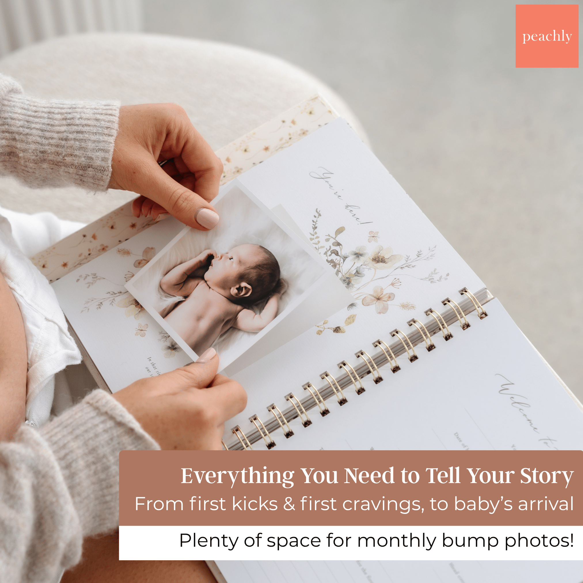 Audrey - Pregnancy Journal (Terracotta) - Peachly USA