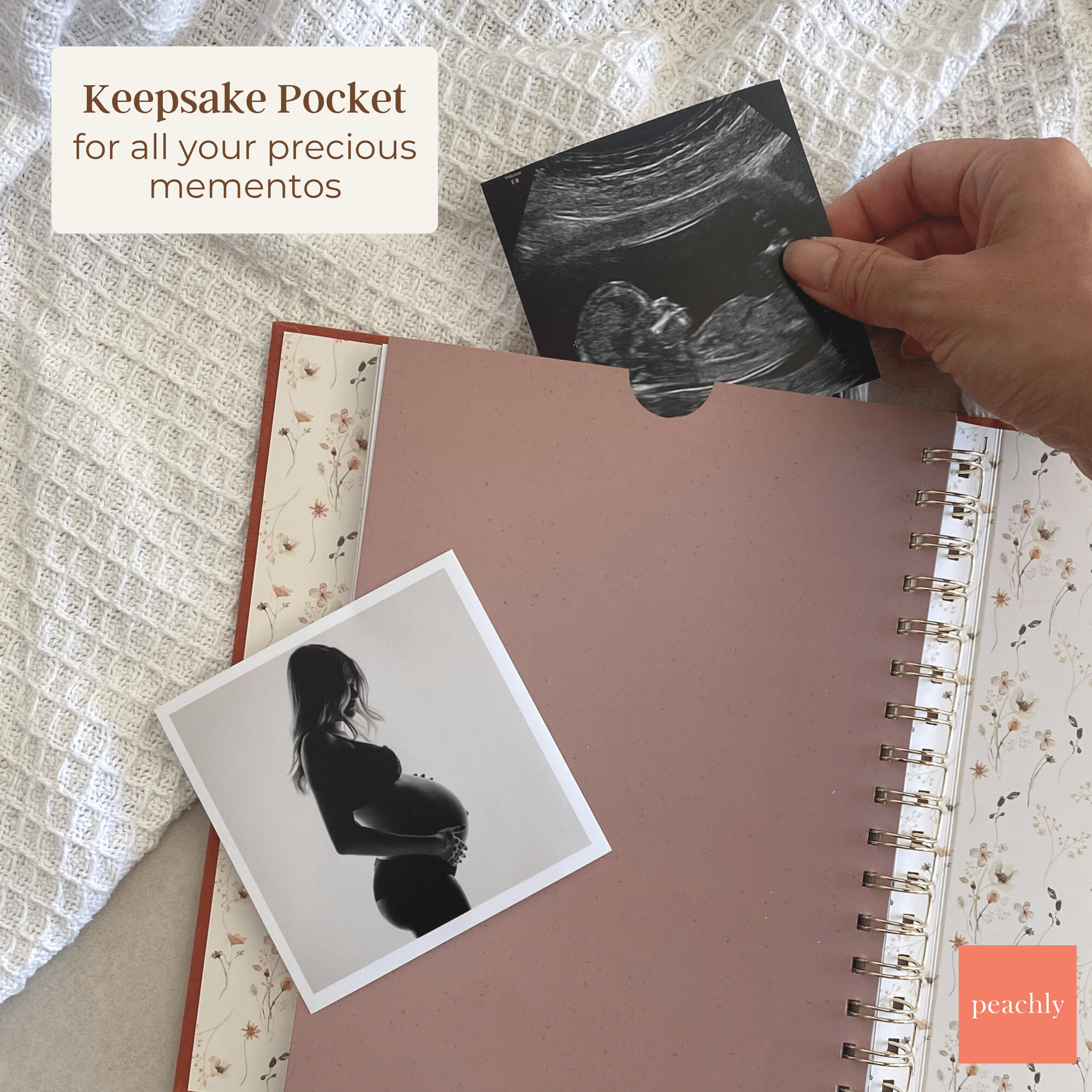 Audrey - Pregnancy Journal (Terracotta) - Peachly USA