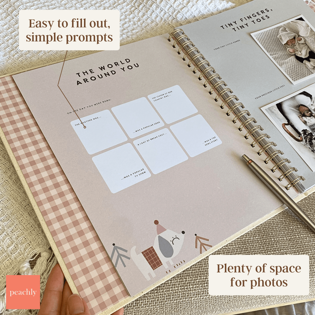 Charlie - Baby Memory Book - Peachly USA