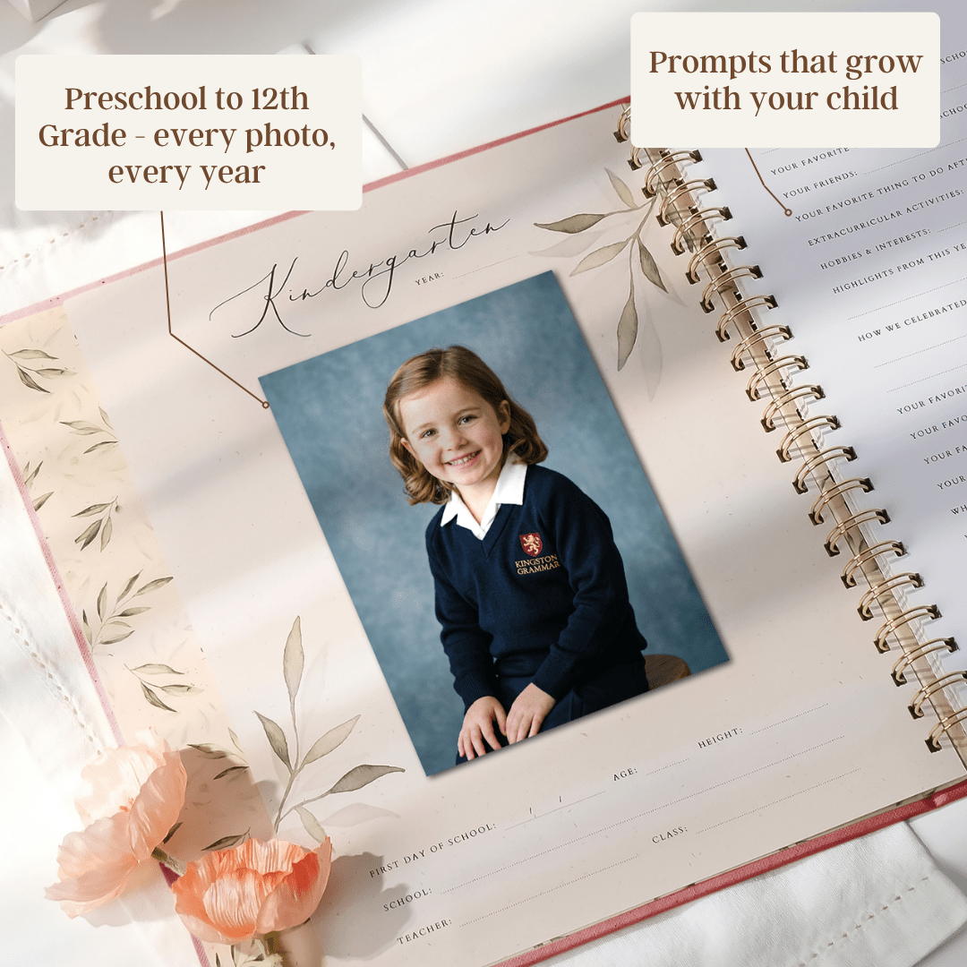 Evergreen - School Memory Book (Blush) - Peachly USA