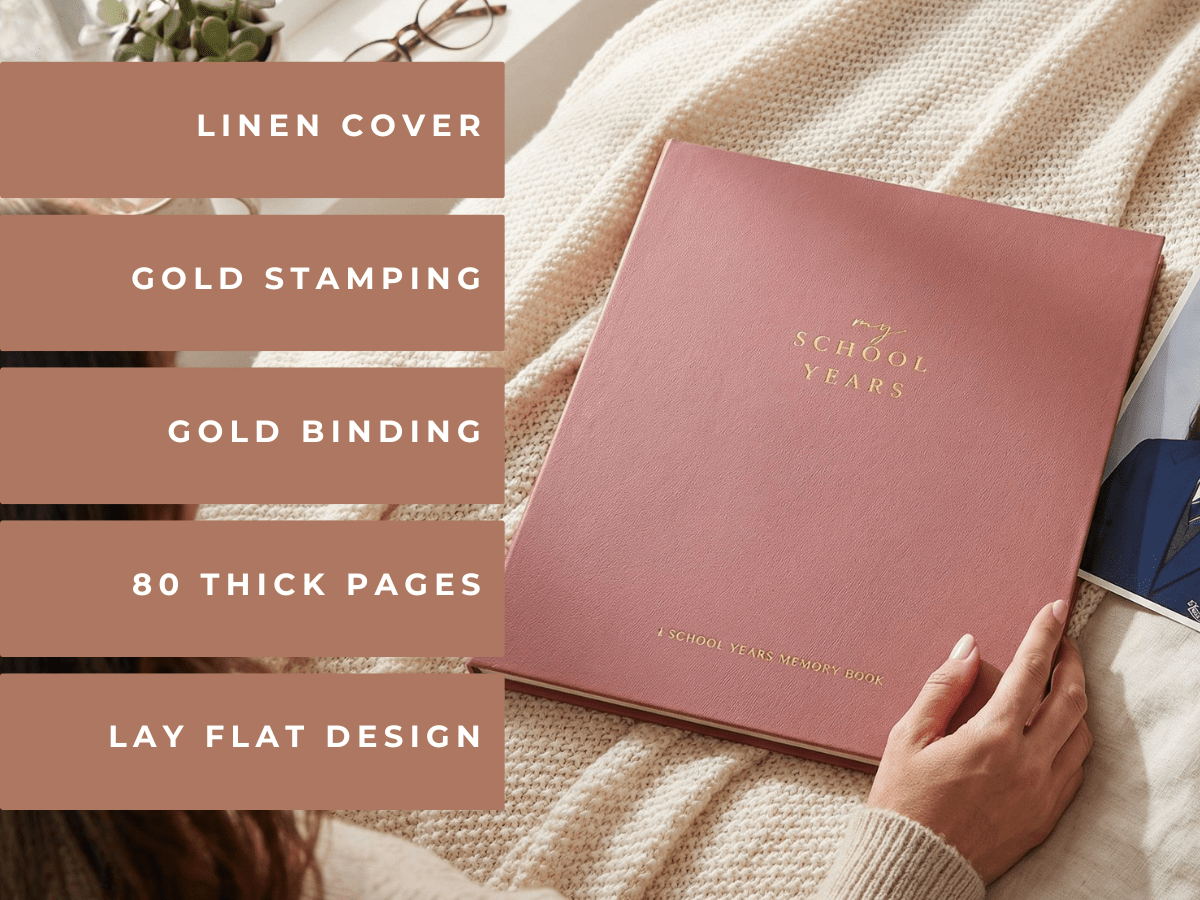 Evergreen - School Memory Book (Blush) - Peachly USA
