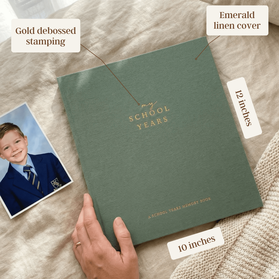 Evergreen - School Memory Book (Emerald) - Peachly USA