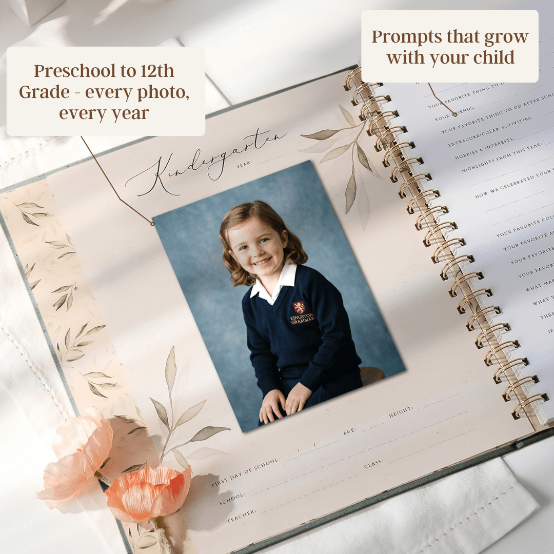 Evergreen - School Memory Book (Emerald) - Peachly USA