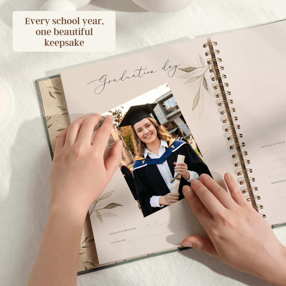 Evergreen - School Memory Book (Emerald) - Peachly USA