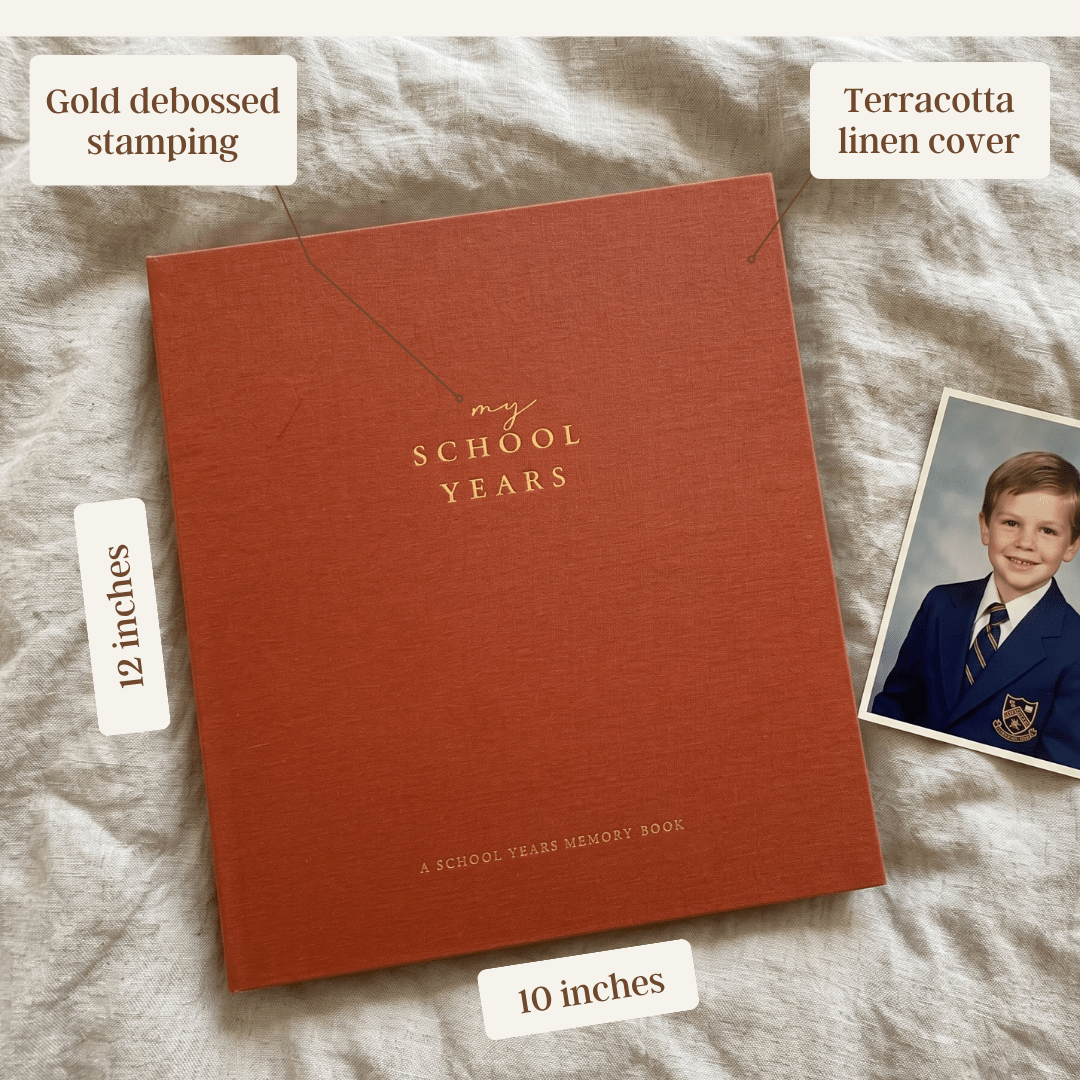 Evergreen - School Memory Book (Terracotta) - Peachly USA