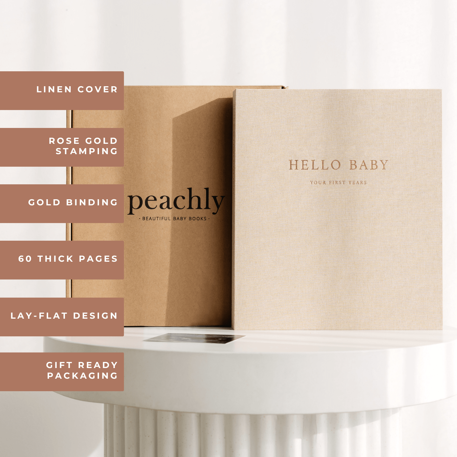 Fleur - Baby Memory Book - Peachly USA