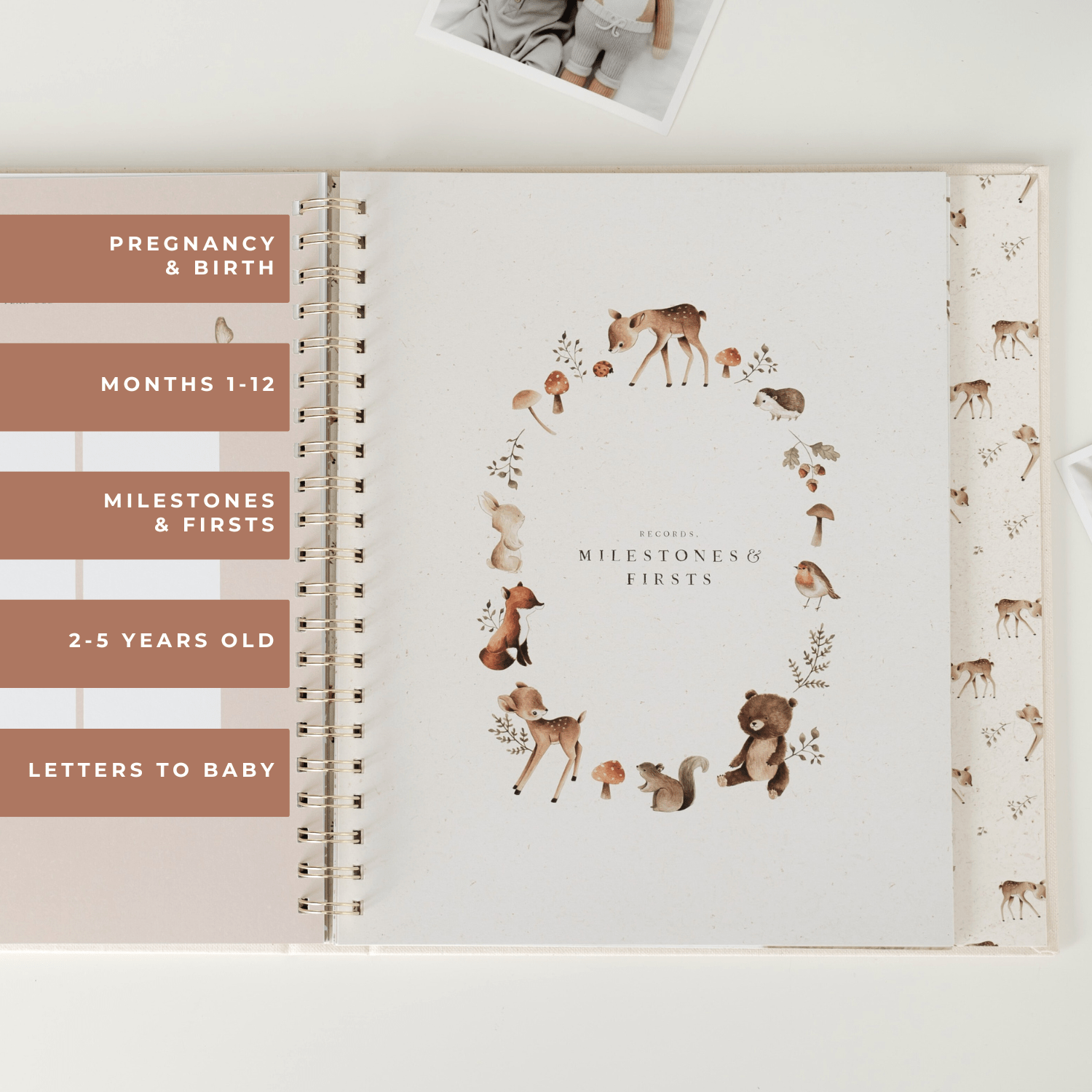 Forest - Baby Memory Book - Peachly USA