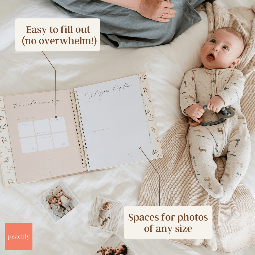 Olive - Baby Memory Book - Peachly USA