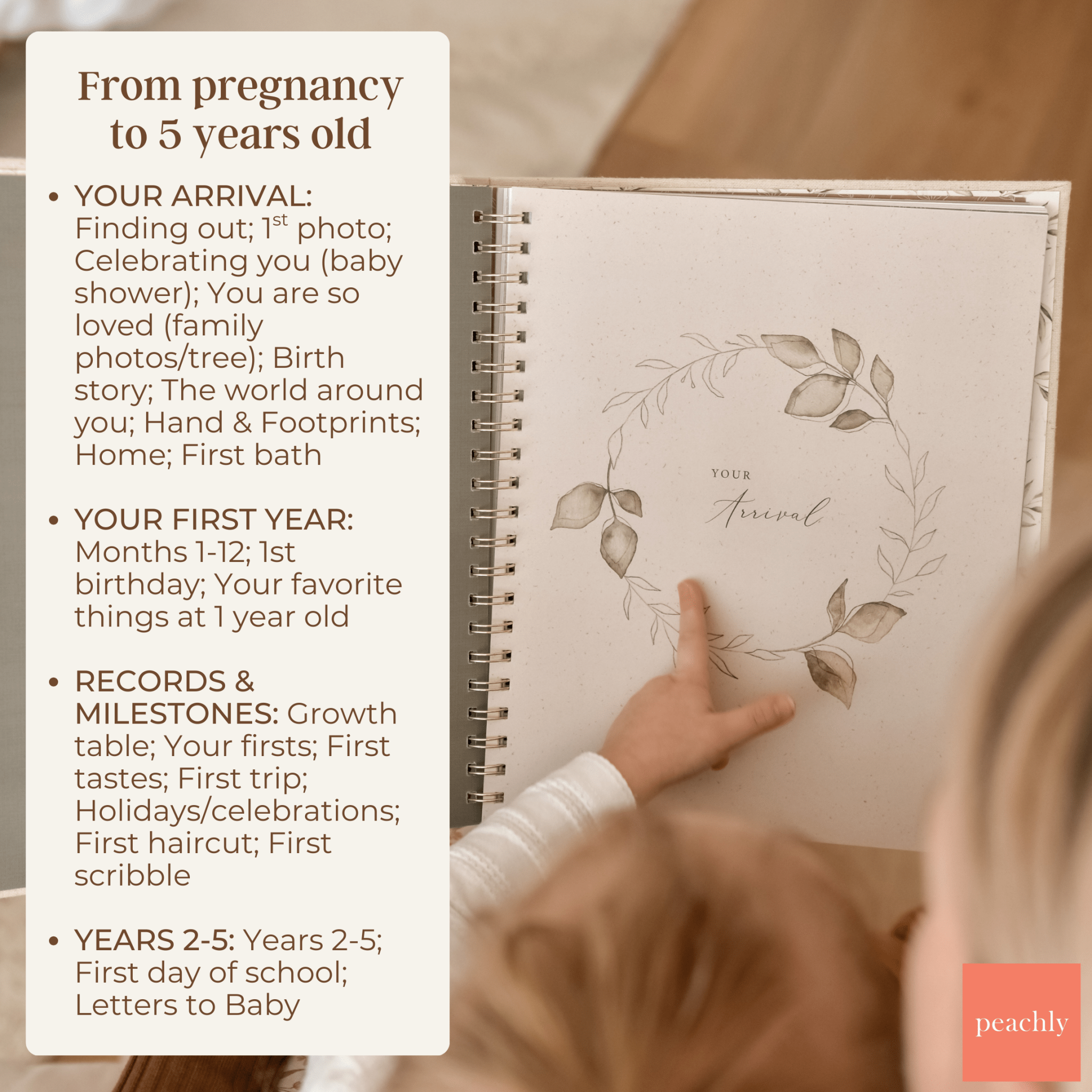Olive - Baby Memory Book - Peachly USA