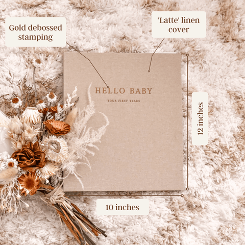 Fleur - Baby Memory Book - Peachly USA