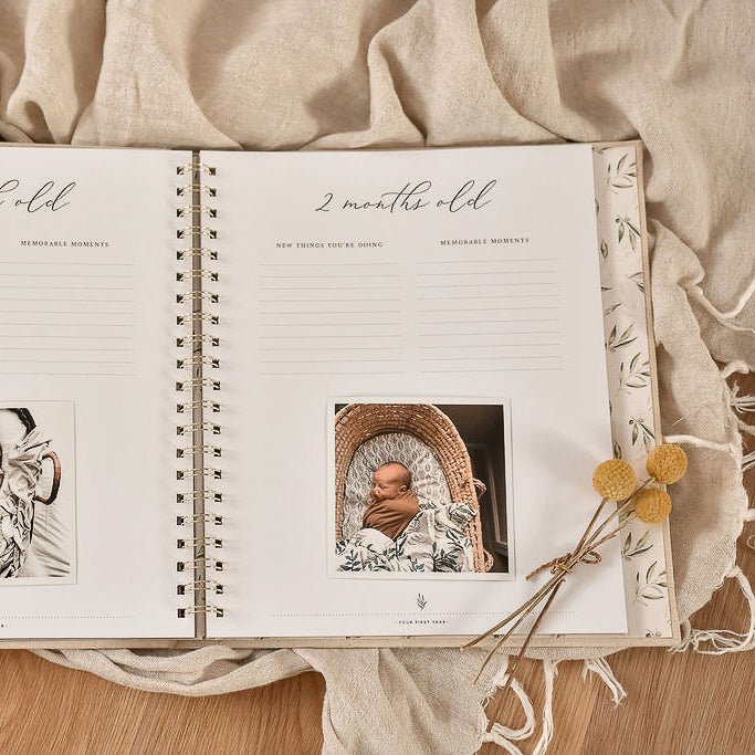 Olive - Baby Memory Book - Peachly USA