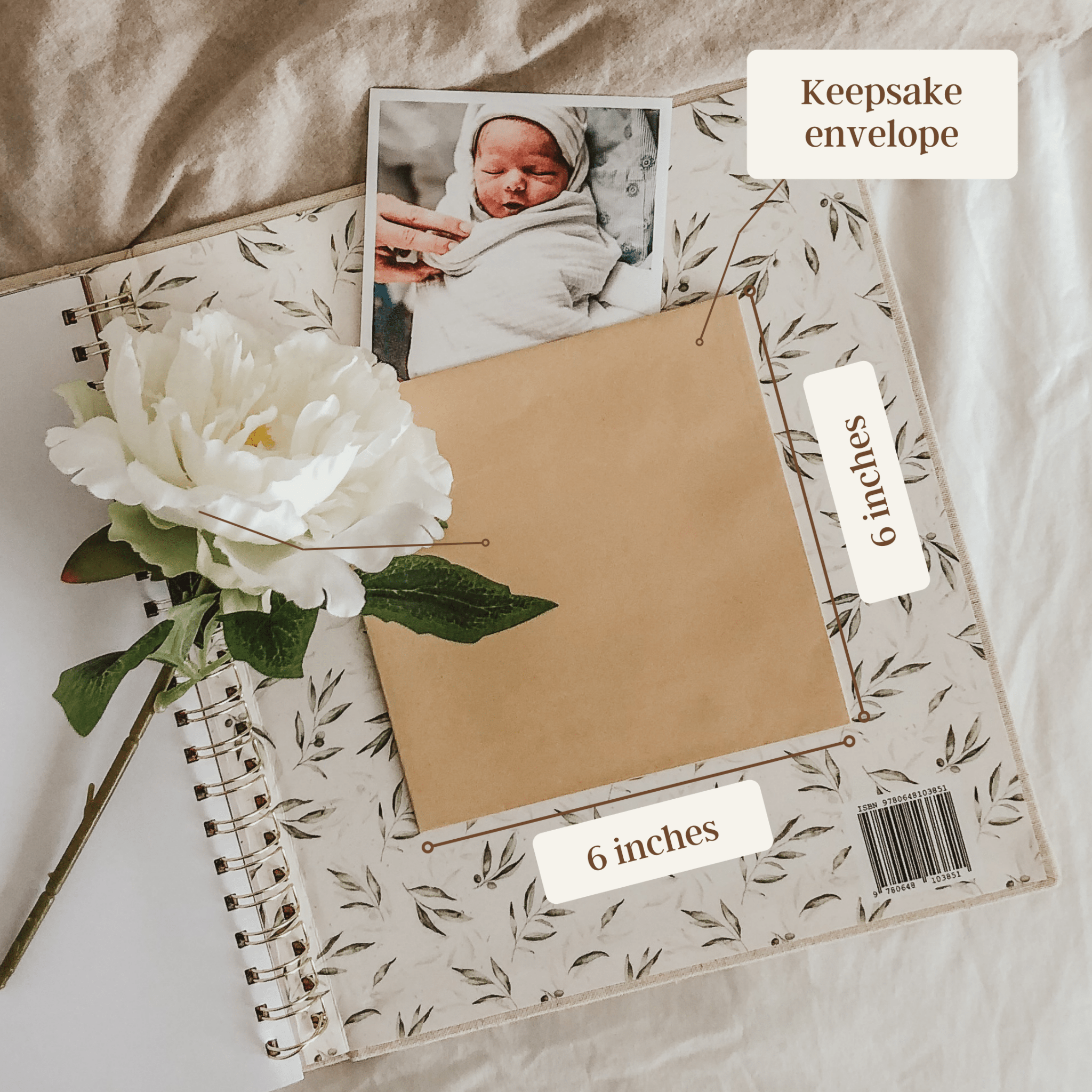 Olive - Baby Memory Book - Peachly USA