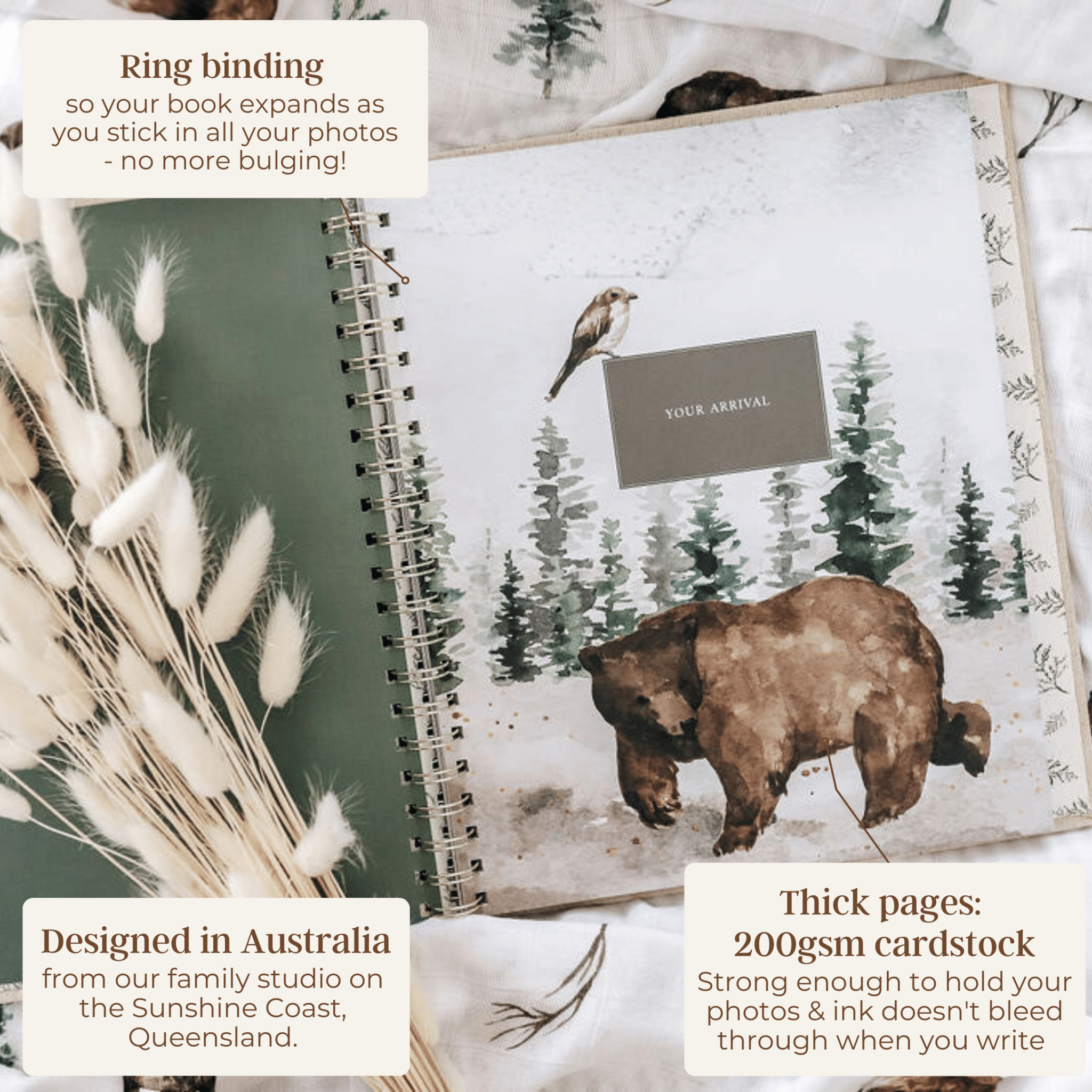 Wild - Baby Memory Book - Peachly USA
